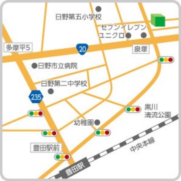 堀井歯科医院の地図